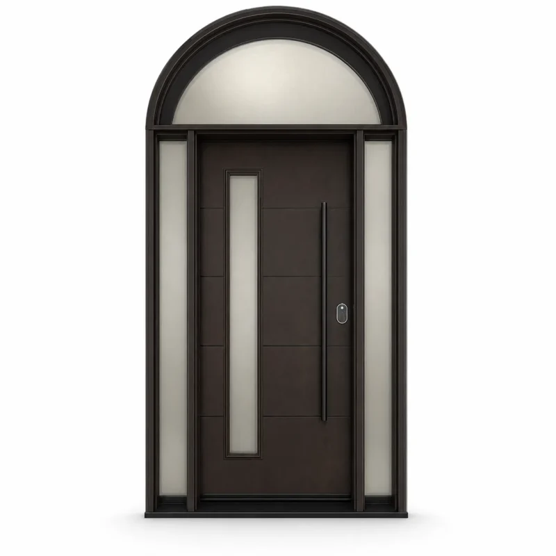 F158 fiberglass entry door Amazon white background