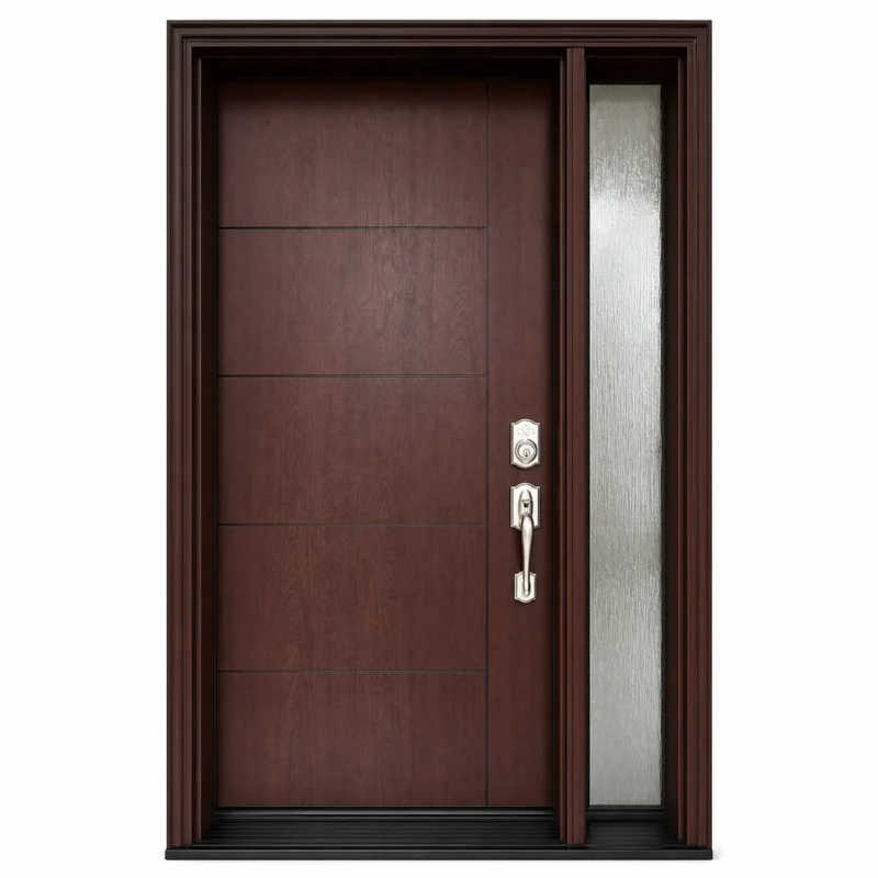 F19-MFD053 fiberglass entry door Amazon white background