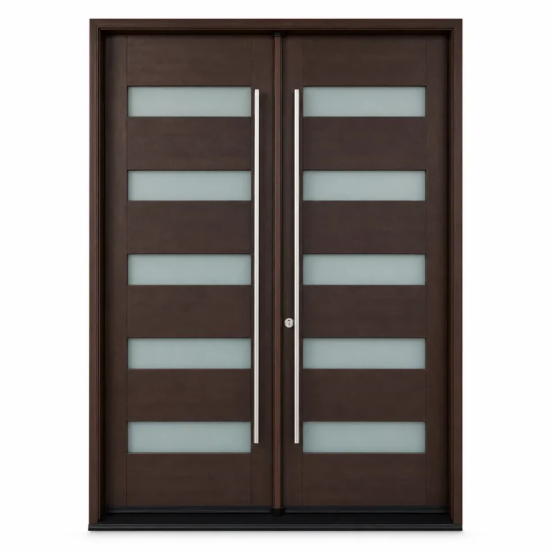 F2-V1 fiberglass entry door Amazon white background
