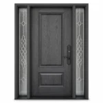 F22-V1 fiberglass entry door Amazon white background