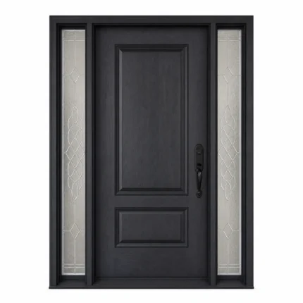 F22-V2 fiberglass entry door Amazon white background