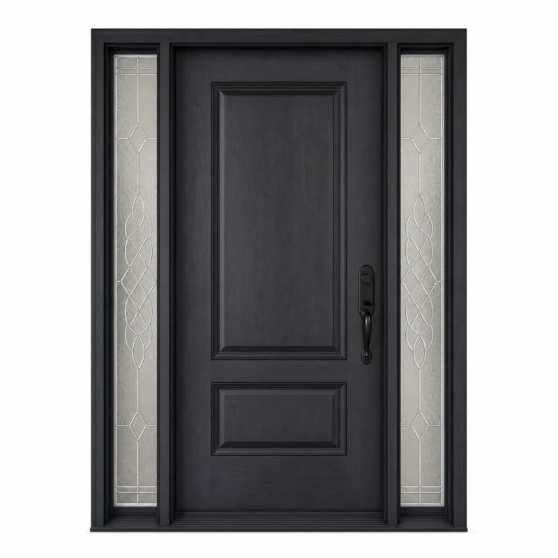 F22-V2 fiberglass entry door Amazon white background