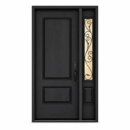F27-MFD044 fiberglass entry door Amazon white background