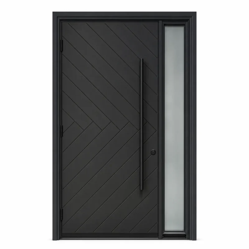 F34-V1 fiberglass entry door Amazon white background