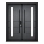 F35-V1 fiberglass entry door Amazon white background