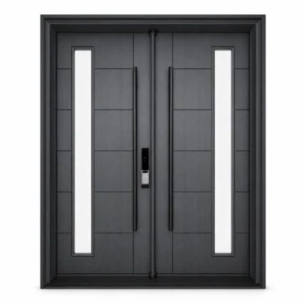 F35-V1 fiberglass entry door Amazon white background