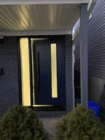 F36-MFD032 fiberglass entry door original product view