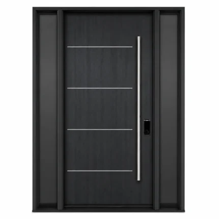 F4-V1 fiberglass entry door Amazon white background