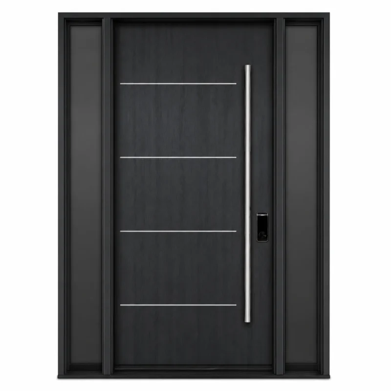 F4-V1 fiberglass entry door Amazon white background