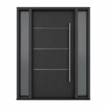 F4-V2 fiberglass entry door Amazon white background