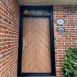 F40-MFD028 fiberglass entry door original product view