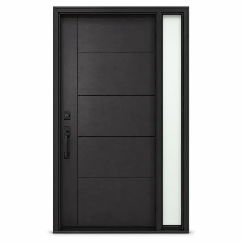 F42-V2 fiberglass entry door Amazon white background