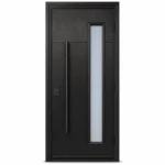 F43-V1 fiberglass entry door Amazon white background