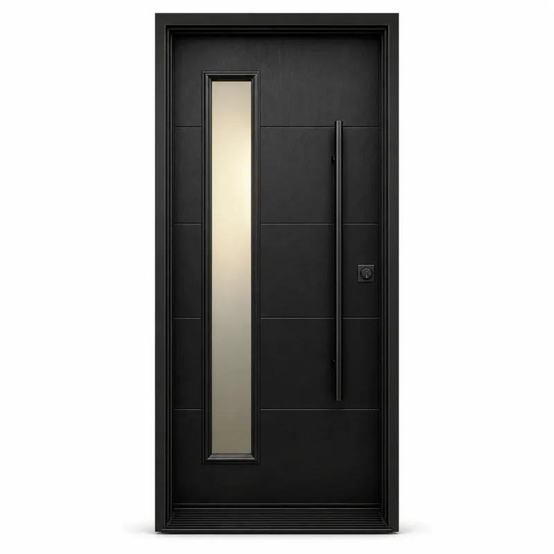 F43-V2 fiberglass entry door Amazon white background