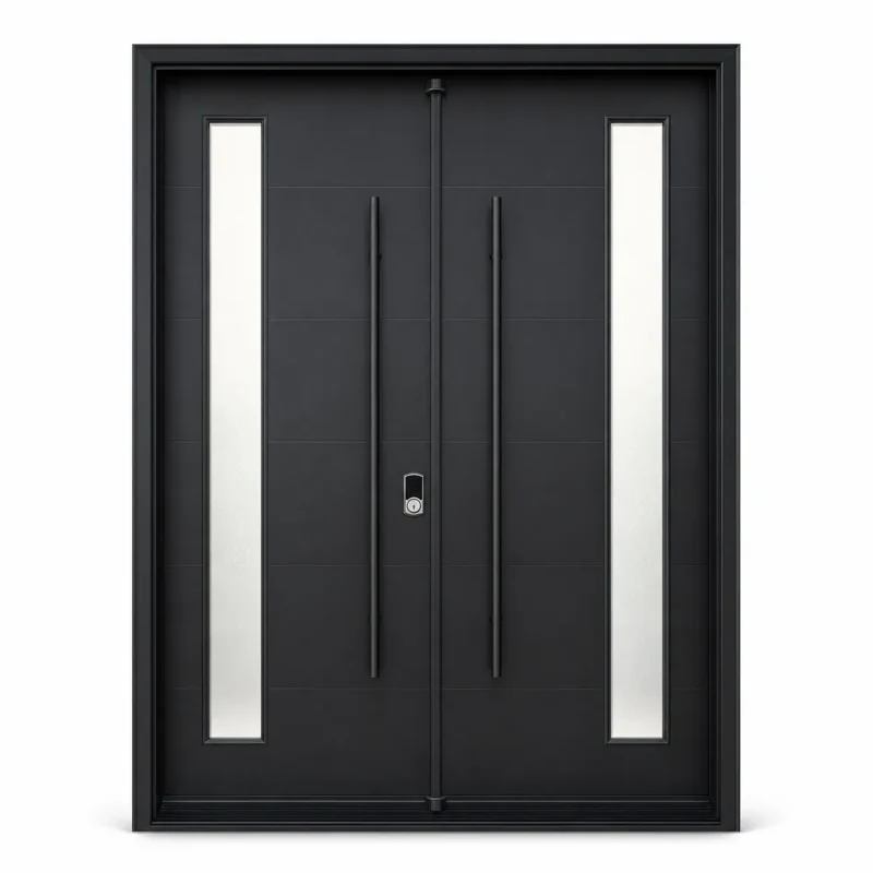 F44-MFD021 fiberglass entry door Amazon white background