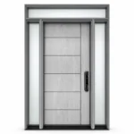 F45-V1 fiberglass entry door Amazon white background