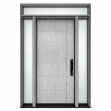 F45-V1 fiberglass entry door Amazon white background