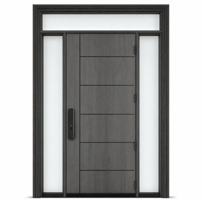 F45-V2 fiberglass entry door Amazon white background