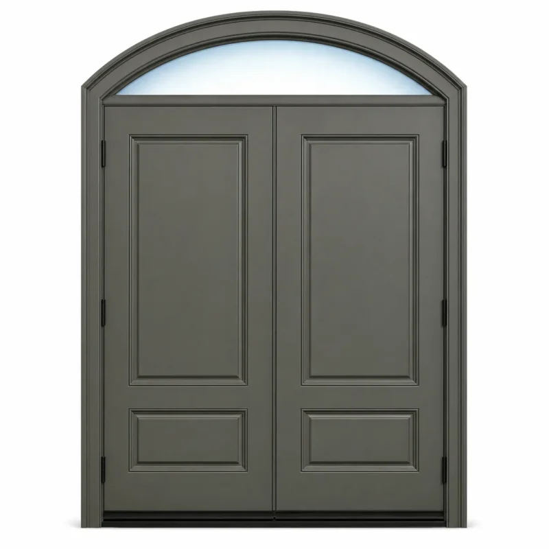 F46-V1 fiberglass entry door Amazon white background