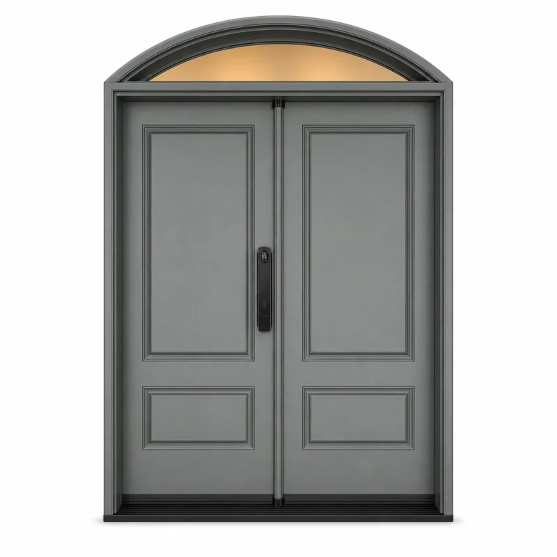 F46-V3 fiberglass entry door Amazon white background