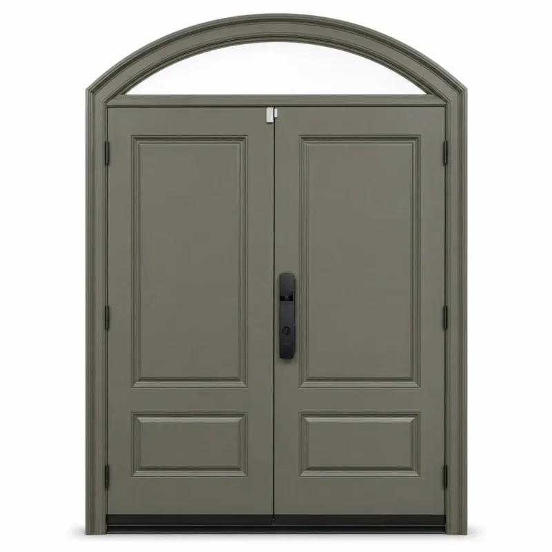 F46-V4 fiberglass entry door Amazon white background