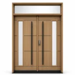 F47-V1 fiberglass entry door Amazon white background