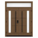 F47-V2 fiberglass entry door Amazon white background