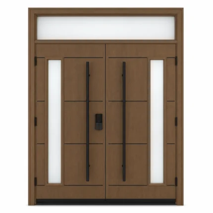 F47-V2 fiberglass entry door Amazon white background