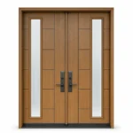 F48-V1 fiberglass entry door Amazon white background