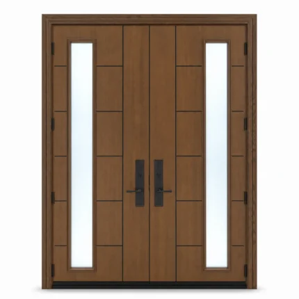 F48-V2 fiberglass entry door Amazon white background