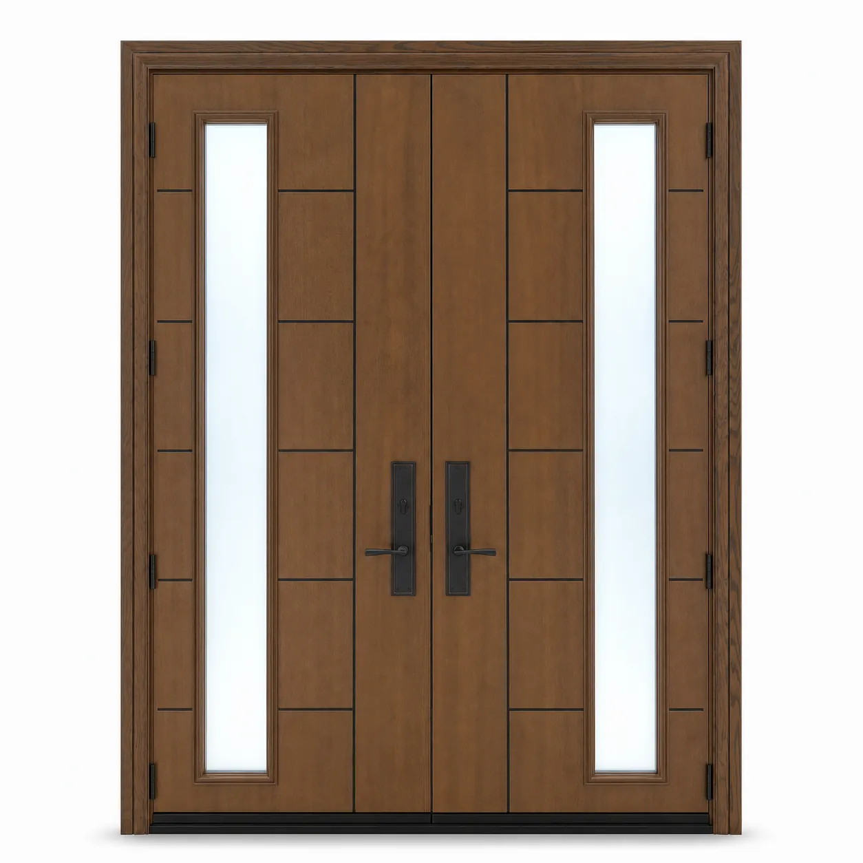 F48-V2 Amazon white background F48-V2 fiberglass entry door Amazon white background