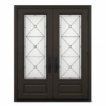 F49-V2 fiberglass entry door Amazon white background