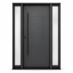 F50-V1 fiberglass entry door Amazon white background