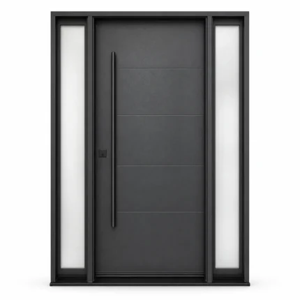 F50-V1 fiberglass entry door Amazon white background