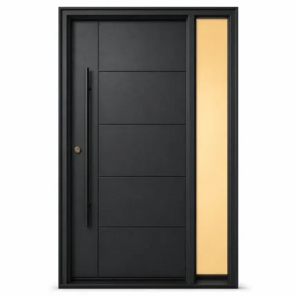F52-V1 fiberglass entry door Amazon white background