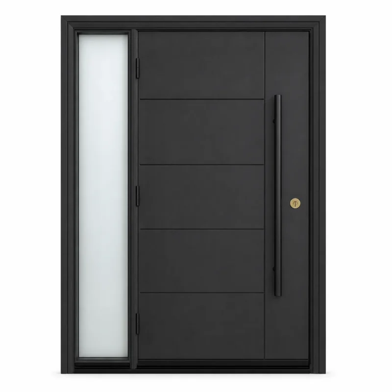 F52-V2 fiberglass entry door Amazon white background
