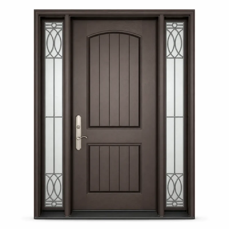 F53-MFD003 fiberglass entry door Amazon white background