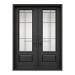 F54-MFD002 fiberglass entry door Amazon white background