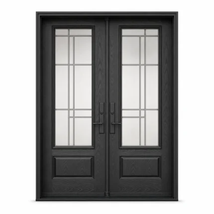 F54-MFD002 fiberglass entry door Amazon white background