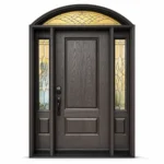 F55-MFD001 fiberglass entry door Amazon white background