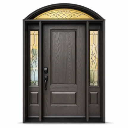 F55-MFD001 fiberglass entry door Amazon white background