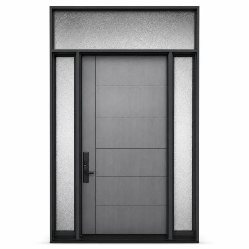 F56-MFD076 fiberglass entry door Amazon white background