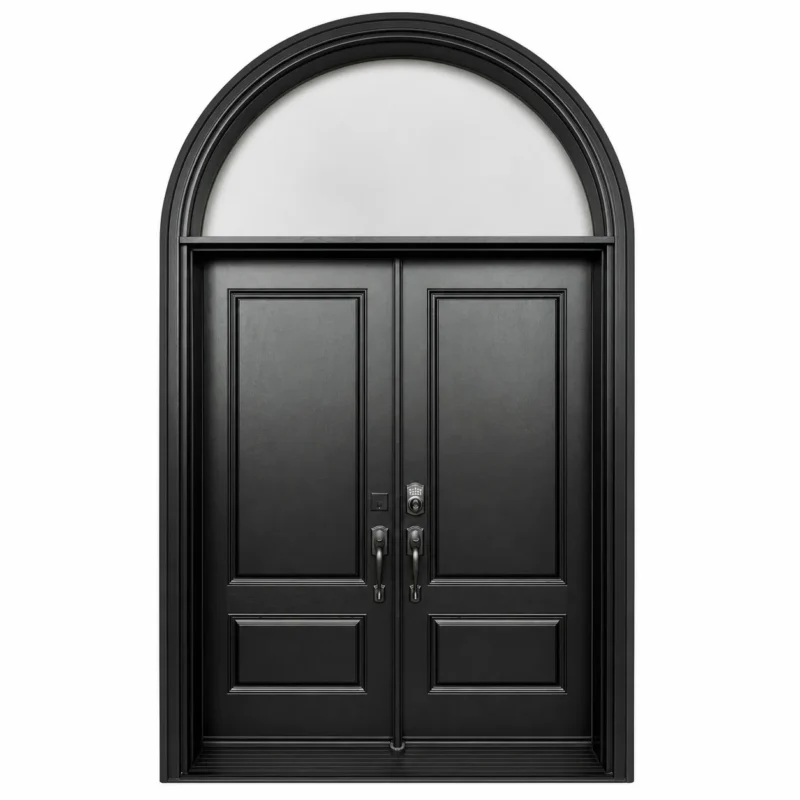 F57-V1 fiberglass entry door Amazon white background