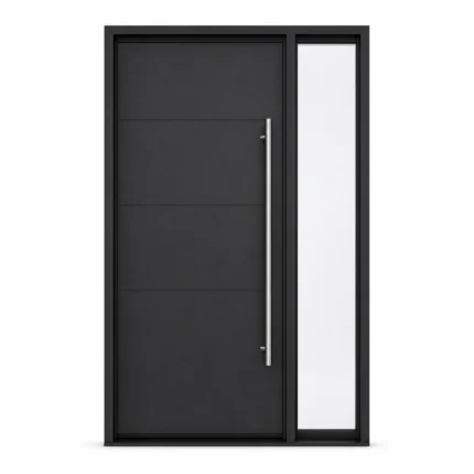 F58-V1 fiberglass entry door Amazon white background
