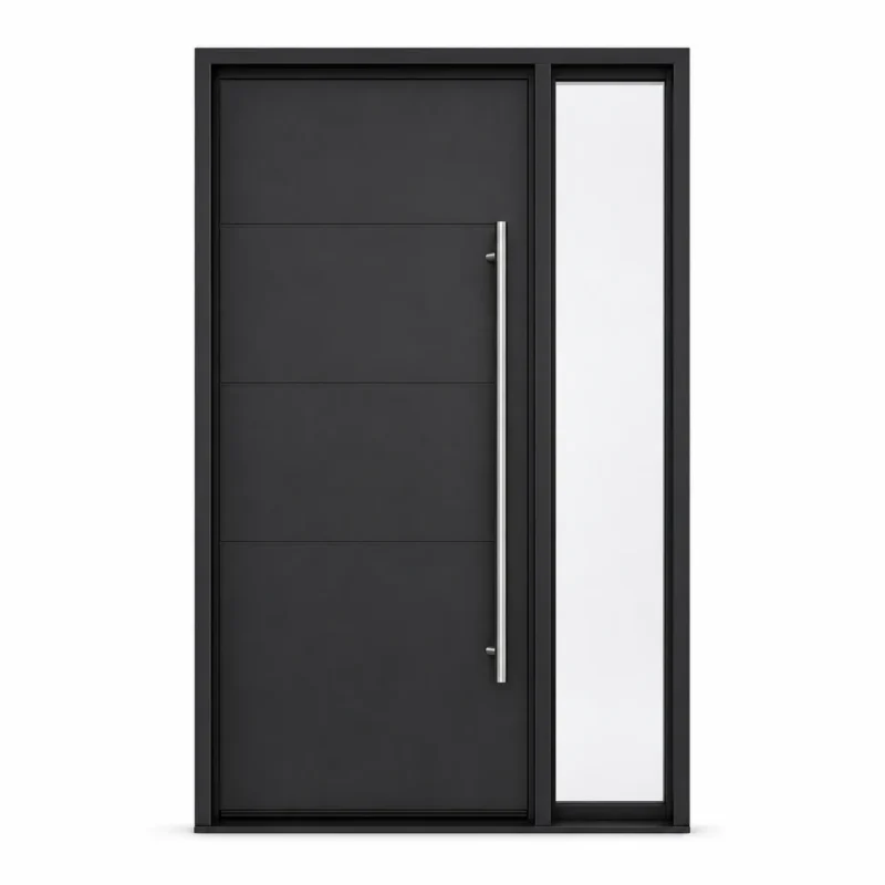 F58-V1 fiberglass entry door Amazon white background