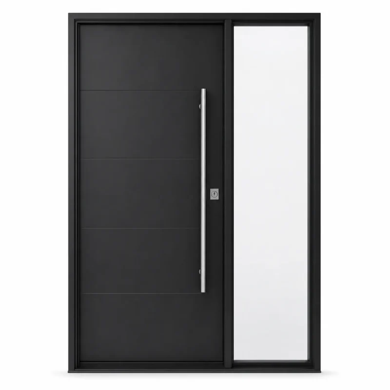 F58-V2 fiberglass entry door Amazon white background