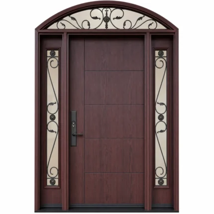 F6-MFD066 fiberglass entry door Amazon white background