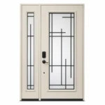 F63-V2 fiberglass entry door Amazon white background