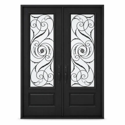 F64-V2 fiberglass entry door Amazon white background
