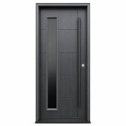 F65-V1 fiberglass entry door Amazon white background